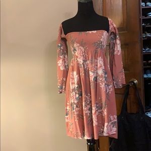 Billabong smocked floral dress